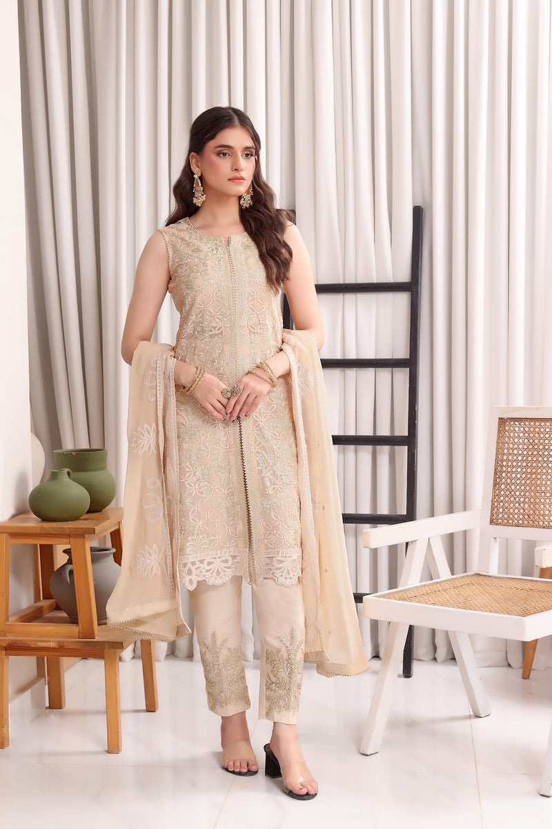 Juri Resham Chiffon - offwhite